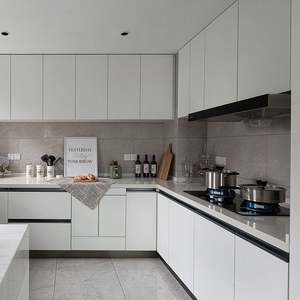 Foshan Australian Kitchen <b>Cabinet</b> Modern Integrated Stove <b>Cabinet</b> Waterproof Factory Wholesale Customization for Kitchen - Product Image 1