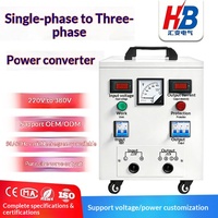 Transformateur de conversion de fréquence monophasé vers triphasé 220V/380V 50/60Hz, tension personnalisable