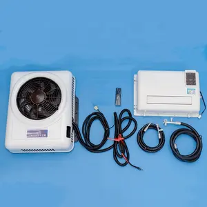 Electric cooler sleeper cabin split AC 12 24 volt 24v 12v truck parking air conditioner for truck