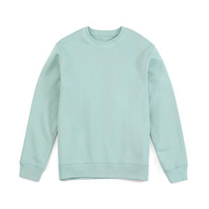 Unisex 320GSM Heavyweight Crewneck sudadera 100% algodón de gran tamaño XL pulóver con relajado largo suelto Casual Fit para otoño - Product Image 5