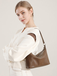 Sac hobo classique rétro en cuir de vachette pleine fleur tanné végétal, faible MOQ, sacs à main pour femmes, sacs à bandoulière, sacs à main personnalisés - Product Image 2
