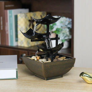 <span class=keywords><strong>Fontaine</strong></span> d'intérieur à cascade, décoration relaxante avec eau courante, 3 niveaux, <span class=keywords><strong>fontaine</strong></span> décorative pour salon, directement de l'usine - Product Image 4