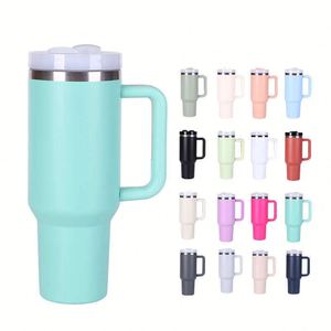 H2.0 40oz Modern Stainless Steel Insulated Mug Flowstate Vintage Twist Cap Coffee Tea <b>Smoothies</b> Customizable Colors Logos 6-12hr - Product Image 1