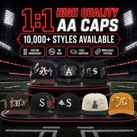 Casquette Snapback 5 Panneaux à Visière Courbe avec Broderies Nouveaux Designs – Casquette de Baseball Classique Ajustée pour Hommes – En Stock