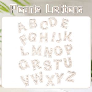 Nuevo Parche Autoadhesivo de 5.5CM, Estilo Elegante, con Letras de Perlas en Rosa, Blanco y Azul, para Decorar Ropa, Bolsos y Sombreros - Product Image 3