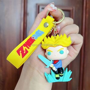 Nuevo diseño japonés Anime <span class=keywords><strong>Dragon</strong></span> <span class=keywords><strong>Z</strong></span> Balls Key Chian utilizado para juegos que funcionan con monedas Fábrica al por mayor 3D Pvc Rubber Luffy Key Chain - Product Image 6