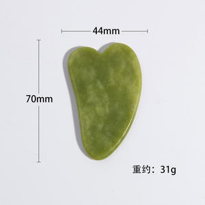 Maßgefertigter Natürlicher Nephrit Gesichts-Grüner-Jade-Stein Gesichtsroller <span class=keywords><strong>Gua</strong></span> <span class=keywords><strong>Sha</strong></span> Massagegerät OEM Marke LRYS Modell mit Box CN/<span class=keywords><strong>GUA</strong></span> - Product Image 6