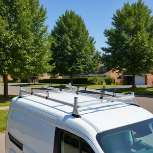 Barre de toit pour Ford Transit Custom, en alliage d'aluminium, avec roues de transport, capacité de 800 lb - Product Image 2