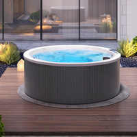 Baignoire de massage intelligente à température constante avec bulles pour spa extérieur en acrylique