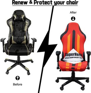 Funda de silla personalizable de LICRA de seda, funda de silla ergonómica, funda de silla para juegos de ordenador para protección contra arañazos de gato - Product Image 3