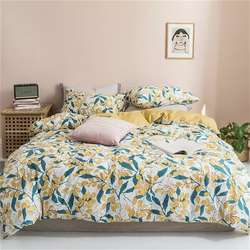 Hersteller Custom Hochwertige Baumwolle Bettwäsche Set Bett bezug