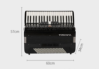 Accordéon pour piano Instruments de musique Perroquet authentique officiel 41 touches 120 Basse Adulte Débutant Instrument Accordéon à anches à quatre rangées