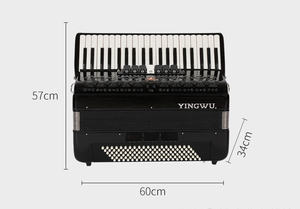 Accordéon pour piano Instruments de musique Perroquet authentique officiel 41 touches 120 Basse Adulte Débutant Instrument Accordéon à anches à quatre rangées - Product Image 3