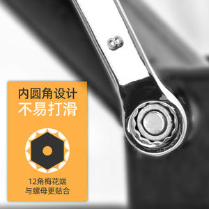 ชุดประแจอเนกประสงค์โครเมียมวาเนเดียม 6-32 มม. แบบเมตริก ปากเรียบ เครื่องมือช่างสำหรับซ่อมแซม DIY - Product Image 5