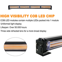 COB LED rouge bleu barre lumineuse d'urgence toit de voiture balise d'avertissement lampe clignotante stroboscopes pour camion automobile 12V 24V