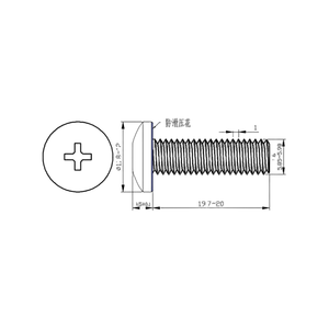 Pernos dentados A2-70 A4-80 con cabeza de campana y ranura cruzada UNC UNF 2 #   4 #   6 #   8 #   10 #   12 # - Product Image 3