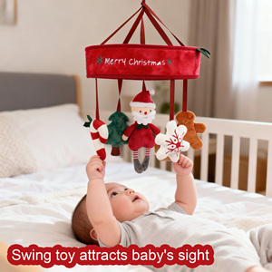 Jouets musicaux pour berceau personnalisés, clochettes rotatives pour berceau, design <span class=keywords><strong>de</strong></span> style <span class=keywords><strong>Noël</strong></span>, jouets clochettes berceuses pour bébé - Product Image 1