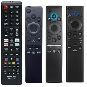 HUAYU Remote Control pengganti TV pintar, untuk Samsung TV pintar LCD LED UHD QLED TV dengan tombol Netflix Prime Video Hulu