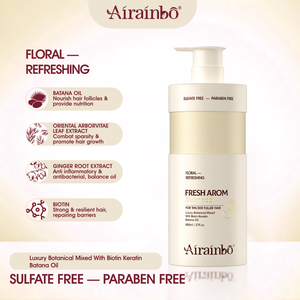 Set de Champú Refrescante Floral <span class=keywords><strong>Herber</strong></span> Fresh Arom de 800 ml con Aceite de Batana, Fragancia Duradera, Control de Grasa para el Cabello - Product Image 3