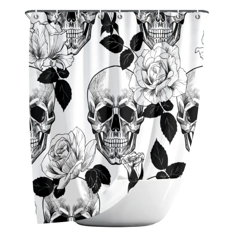 New arrival Halloween Beautiful scary dark series Shower Curtain 12 hooks to customize the shower curtain pattern