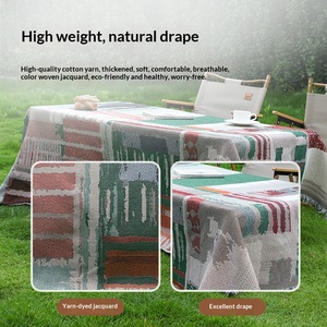 <span class=keywords><strong>Tapisserie</strong></span> décorative tissée pour le commerce transfrontalier, tissu jacquard brocart, fil acrylique résistant à l'abrasion, pour housse de canapé et décoration murale - Product Image 4