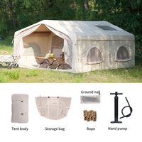 Tente de camping multi-personnes personnalisée 2023, toile imperméable, maison gonflable, grande tente d'extérieur pour une expérience de camping confortable