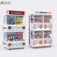 Machine à capsules de jouets en métal, 3 niveaux, 6 unités, automatique, à jetons, pour parc d'attractions et salle d'arcade