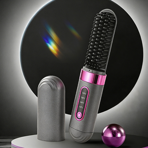 <span class=keywords><strong>Brosse</strong></span> <span class=keywords><strong>lissante</strong></span> électrique pour cheveux avec 4 réglages de température, chauffage rapide, conception anti-brûlure - Product Image 1
