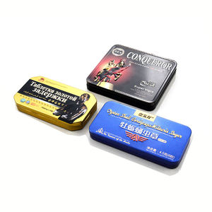 Cấp thực phẩm kim loại bản lề Snap nắp bạc hà kẹo <span class=keywords><strong>tin</strong></span> bao bì nhỏ Pill hình chữ nhật kim loại <span class=keywords><strong>tin</strong></span> có thể nhai kẹo cao su hộp thiếc - Product Image 2