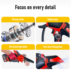 Scie à chaîne électrique durable de 8 pouces avec réglage intelligent de la chaîne et système de lubrification automatique - Product Image 4