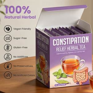 Tè Detox Naturale OEM con Triphala per Gonfiore e Regularità, Confezione in Scatola, Tè alle Erbe Naturale - Product Image 5
