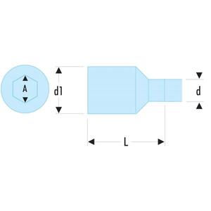 FACOM - R.12AVSE Série VSE 1,000 Volt douilles isolées 6 points 1/4 ''-Clé à douille isolée EAN 3148510517377 - Product Image 2