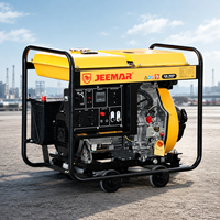 Groupe électrogène diesel 5KW / AVR tout cuivre / Double tension 110/230V / ATS / TuV ISO / Agriculture et construction