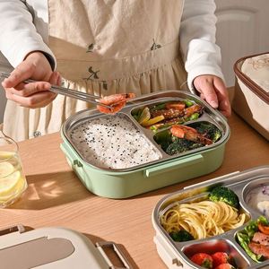 3 Compartment Durable 800ml Food Safe Stainless Steel <b>Lunch</b> <b>Box</b> - Product Image 2
