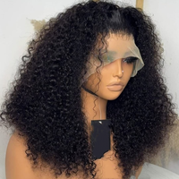 Vente en gros de perruques courtes bouclées en dentelle HD, fournisseur de perruques en cheveux indiens vierges, perruques en dentelle frontale sans colle, cheveux humains