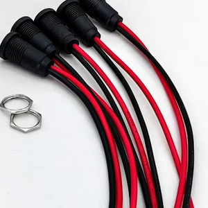 M12バルクヘッド<span class=keywords><strong>DC</strong></span>ソケットケーブル2Pピンねじパネルマウント<span class=keywords><strong>DC</strong></span>パワージャックコネクタ - Product Image 1