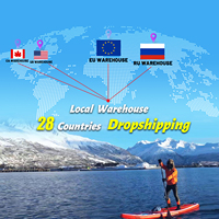 Funwater Dropshipping Sup Transparent Sup Soft Top Surfboard Sup Board Paddleboard Gonflable Isup Stand Up Paddle Board