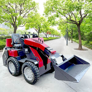 Mini-chargeuse sur pneus 4x4 haute performance, moteur à essence, pompe, moteur, capacité de la benne de 0,2 m3, 17 kW, garantie 1 an - Product Image 1