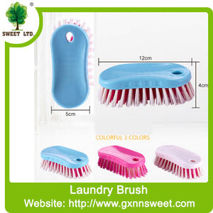 Brosse à linge manuelle grande bleue et blanche, brosses de nettoyage ménagères, brosse de récurage douce pour les mains - Product Image 2