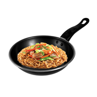 Poêle à frire en fonte de haute qualité, durable, écologique, design bohème, noire, antiadhésive, compatible avec les cuisinières à gaz, vente en gros