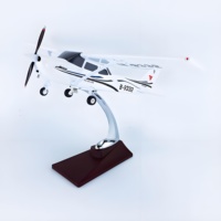 Modèle d'avion d'entraînement privé Cessna 172 de l'Académie de l'aviation civile, en ABS, 28 cm, échelle 1/30, décoration et ornement, vente chaude
