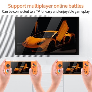 Consola de Juegos Portátil M41, Pantalla IPS de 4.2 Pulgadas, 20000 Juegos, Más de 30 Emuladores, PS1, N64, GBA, RGB, Joystick 3D, Salida de TV, Control Inalámbrico, Negro y Naranja - Product Image 6