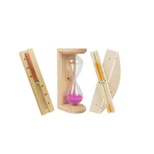Factory wholesale sauna accessories wooden sauna hourglass timer 15 minutes sand timer hourglass