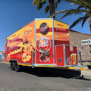 2025 OEM Remorque mobile en acier inoxydable pour restauration rapide, café, glaces, snacks, frites, camion-stand, chariot alimentaire, camions de vente ambulante - Product Image 2