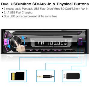 Reproductor <span class=keywords><strong>mp3</strong></span> para coche, receptor de <span class=keywords><strong>audio</strong></span> con usb, aux, bt, 12v, estéreo, novedad - Product Image 4