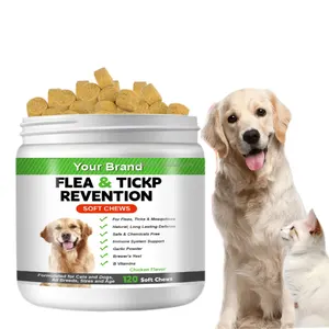 Oem & Odm Dog Oral Flea and Tick Soft Chews Suplemento Oral Flea Pills para Dog Cat