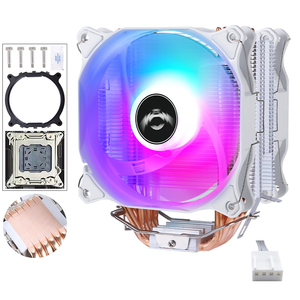 QiuzAim computadora de escritorio ventilador de 4 pines 12cm refrigeración por aire silenciosa X79 placa base 6 tubo de calor <span class=keywords><strong>CPU</strong></span> disipador de calor X99 Control de temperatura 2011 - Product Image 1