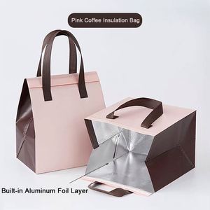 Free Sample Custom Logo Size Non- Woven Aluminum Foil Insulated Lunch Box Picnic Tote Grocery Thermal Shopping <b>Cooler</b> Bag - Product Image 2