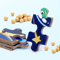 Rompecabezas de Madera de Animales de 100 Piezas para Educación Temprana, Juguete de Dibujos Animados de Dinosaurios en Caja de Regalo para Niños de Jardín de Infancia
