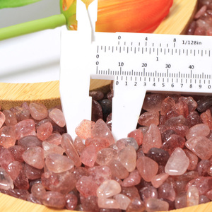 Vente en gros de cristaux DIY en vrac, copeaux de fraises, pierres roulées de guérison, pierres précieuses, produits spirituels, gravels pour ornements Feng Shui - Product Image 2
